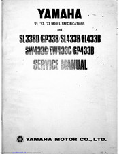 Yamaha SW433C Service Manual