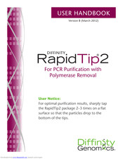 Diffinity Genomics RapidTip2 User Handbook Manual