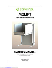 Savaria M2LIFT-75 Owner's Manual