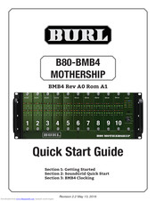 burl B80-BMB4 MOTHERSHIP Quick Start Manual