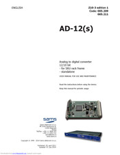 Sams AD-12 User Manual For Use And Maintenance