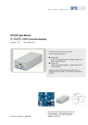 Physik Instrumente E-625.SR User Manual