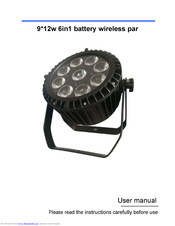 Hongcheng stagelighting ELP-12*18W-6in1-WDMX User Manual