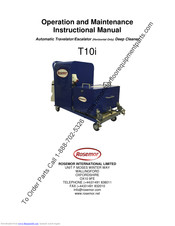 Rosemor T10i Operation And Maintenance Instructional Manual