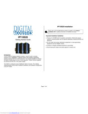 Digital Acoustics IP7-SS20 Getting Started Manual