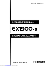 Hitachi EX1900-5 Operator's Manual