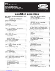 Carrier WeatherExpert 48LC Installation Instructions Manual