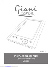 Giani Digital Levro II MR-702 Instruction Manual
