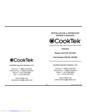 CookTek FaHeater Installation, Operation And Owner's Manual