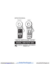 Kyoritsu Electrical Instruments Works, Ltd. KEW 4202 Instruction Manual