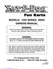 Yerf-Dog 1203 Series Owner's Manual