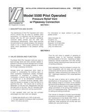 Valve Concepts 5500 Installation, Operation And Maintenance Manual