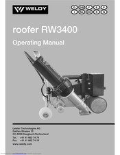WELDY roofer RW3400 Operating Manual