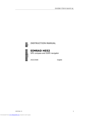 Simrad HS52 Instruction Manual