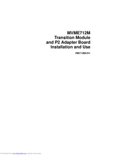 Motorola MVME712M Installation And Use Manual