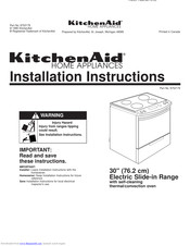 KitchenAid 9752179 Installation Instructions Manual