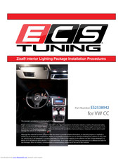 ECS Tuning Ziza ES2538942 Installation Procedures Manual