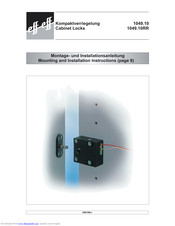 effeff 1049.10RR Mounting And Installation Instructions Manual