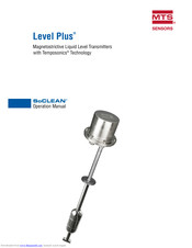 MTS Sensors Level Plus SoCLEAN Operation Manual