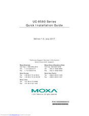 Moxa Technologies UC-8580-LX Quick Installation Manual