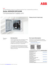 ABB Aztec ADS430 EZCLEAN Operating Instructions Manual