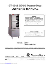 Market Forge Industries ST-10 Power-Plus Owner's Manual