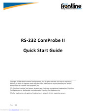 FrontLine RS-232 ComProbe II Quick Start Manual