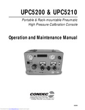 Condec UPC5200 Operation And Maintenance Manual