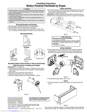 Draper Battery Powered FlexShade Installation Instructions