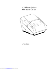 Axiohm A714 Owner's Manual