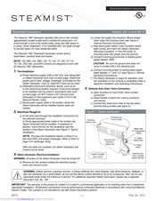 Steamist SM-15 Electrical Installation Instructions