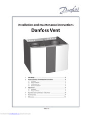 Danfoss Vent Installation And Maintenance Instructions Manual
