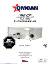 Omcan CE-CN-1450 Instruction Manual