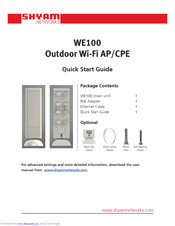 SHYAM Networks WE100 Quick Start Manual