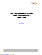 VISTEK V1654 User Manual