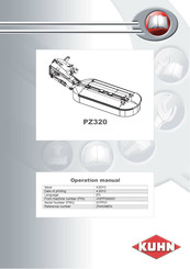 Kuhn PZ320 Operation Manual