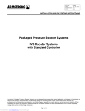 Armstrong IVS series Installation And Operating Instructions Manual