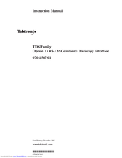 Tektronix TDS 600 Series Instruction Manual