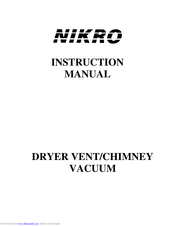 Nikro DV15360 Instruction Manual