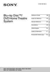 Sony BDV-N9100WL Reference Manual