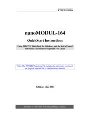 Phytec nanoModul-164 Quick Start Instructions