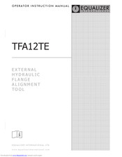 Equalizer TFA12TE Operator's Instruction Manual