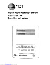AT&T Digital Magic Messenger System Operation Instructions Manual