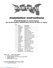 Fabtech FTS51009 Installation Instructions Manual