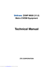 Zte Unitrans ZXMP M600 Technical Instructions