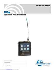 Lectrosonics DBa Instruction Manual