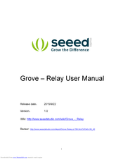 SeeedStudio Grove-Relay User Manual