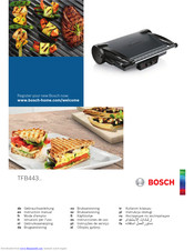 Bosch TFB443 Series Instruction Manual
