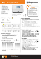 EPH Controls A17 Operating Instructions