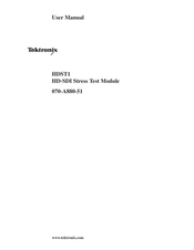 Tektronix HDST1 HD-SDI User Manual